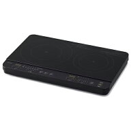 アイリスオーヤマ IHクッキングヒーター IHK-WT41-B [2口IHコンロ ブラック]