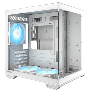 Okinos Mirage 4 ARGB White [Micro-ATX~h^[P[X Mirage 4 ARGB s[X 3×120mm ARGBt@t]