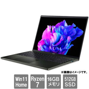 GCT[ SFE16-43-A76Y/K [Swift Edge 16 (AMD Ryzen7 7640U 16GB 512GB SSD W11H64 16.0 IrubN)]