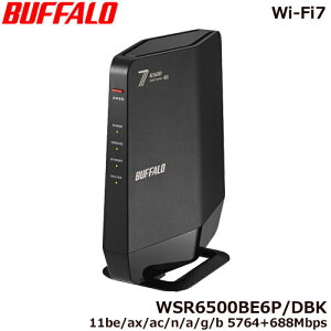 LAN[^[ obt@[ WSR6500BE6P/DV[Y[Wi-Fi7 LAN[^[ 11be/ax/ac/n/a/g/b 5764+688Mbps/ubN/zCg]
