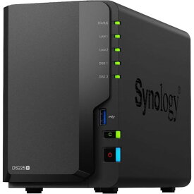 Synology DS225+ [DiskStation 2ベイ NAS 4コアCeleron J4125 2GBメモリ 2.5GbE＋GbE SATA対応]
