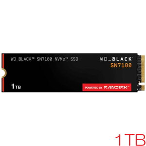 �E�G�X�^���f�W�^�� WDS100T4X0E [WD_BLACK SN7100 NVMe SSD�i1TB M.2(2280) PCIe Gen4 x4 NVMe 3D TLC 600TBW 5�N�ۏ؁j]