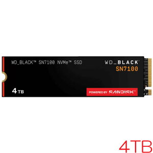 �E�G�X�^���f�W�^�� WDS400T4X0E [WD_BLACK SN7100 NVMe SSD�i4TB M.2(2280) PCIe Gen4 x4 NVMe 3D TLC 2400TBW 5�N�ۏ؁j]