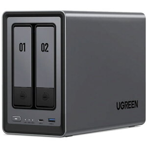 UGREEN DXP2800 [NASync 2�x�C NAS 4�R�A Intel N100 8GB������ 2.5GbEx2 M.2x2 HDMI�o��]