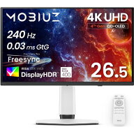 BenQ EX271UZ [26.5型ゲーミングモニター/第4世代QD-OLED/3840×2160(4K)/HDMI、DP、USB Type-C(90W給電)]