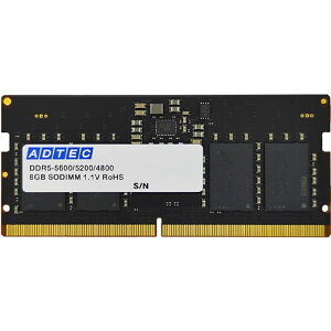 �A�h�e�b�N ADS5600N-X8G [8GB DDR5-5600 (PC5-44800) SO-DIMM 262pin]
