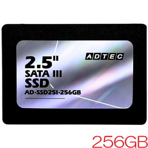 �A�h�e�b�N AD-SSD25I-256G [256GB SSD 2.5inch SATA III 3D TLC 128TBW 3�N�ۏ�]