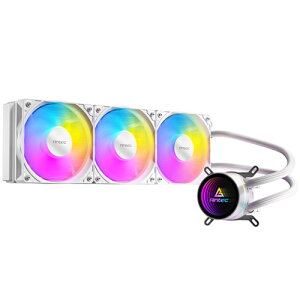 ANTEC Luna 360 ARGB White [360mm�T�C�Y���W�G�[�^�̗p�I�[���C����������CPU�N�[���[ ARGB LED����]