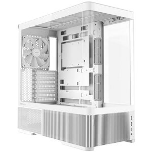 ANTEC ATX �~�h���^���[�P�[�X C6 Curve Air White �s���[���X �w�ʃR�l�N�^�Ή� 3×PWM�t�@������ �z���C�g