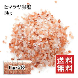 ヒマラヤ岩塩 5kg ピンクソルト ミル用 食用 業務用 2〜5mm 送料無料