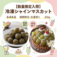 [どれでも5品で送料無料] 長崎県産 冷凍シャインマスカット 300g 【動画あり】【期間限定】国産 房なし …