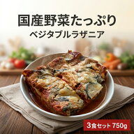 [どれでも5品で送料無料] 国産 ベジタブルラザニア 3食入 750g【楽天1位】国産野菜たっぷり 冷凍 レスト…