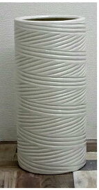 陶器製の傘立て　白　(#01193W)　5．0kg