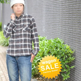 レディース長袖ネルシャツ【定価2,980円⇒特価!】タータンチェックフランネルシャツ【nojean/ノージーン】トラッドチェック柄ピーチ起毛フラノシャツ【メール便対応可】
