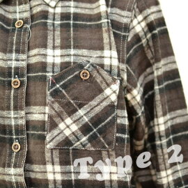 レディース長袖ネルシャツ【定価2,980円⇒特価!】タータンチェックフランネルシャツ【nojean/ノージーン】トラッドチェック柄ピーチ起毛フラノシャツ【メール便対応可】