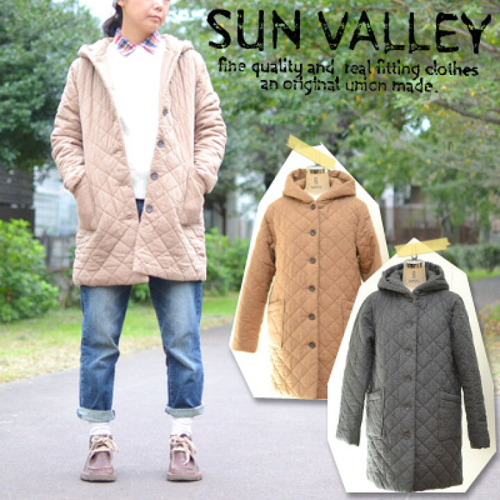 楽天市場】中綿キルティングロングコート【SUN VALLEY/サンバレー】TOP 