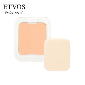 ≪ポイント5倍！8/12 09:59まで≫エトヴォス 公式( ETVOS ) セラミド SPF21 PA+++ 詰め替え ファンデーション ファンデ プレスト セミマット 石けんオフ 敏感肌 UV 「ミネラルエアリータッチファンデーション リフィル（パフ付）」 【30日間返品保証】
