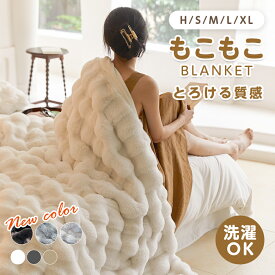 【 81％OFFクーポンで1点1,893円～！】もこもこ毛布 ふわとろ ブランケット フランネル生地 洗濯機対応 軽量 マイクロファイバー 静電気防止 秋冬 プレゼント ギフト（T）【予約販売】