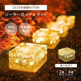 【50％OFFクーポンで1390円～】ソーラーライト ガーデンライト 防水 自動点灯 大容量電池 太陽光 玄関 庭 ライトアップ（C）