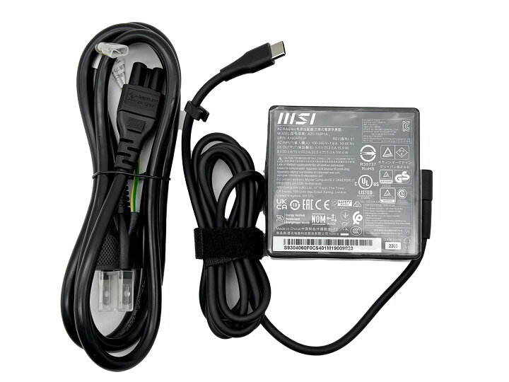 楽天市場】純正 MSI 100W USB-C type-C AC アダプター A21-100P1A 20V 