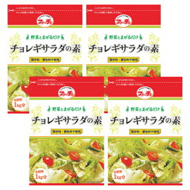 4袋【ファーチェ】チョレギサラダの素 「80g」 野菜とまぜるだけ！韓国焼肉屋さんのチョレギサラダが簡単に作れる