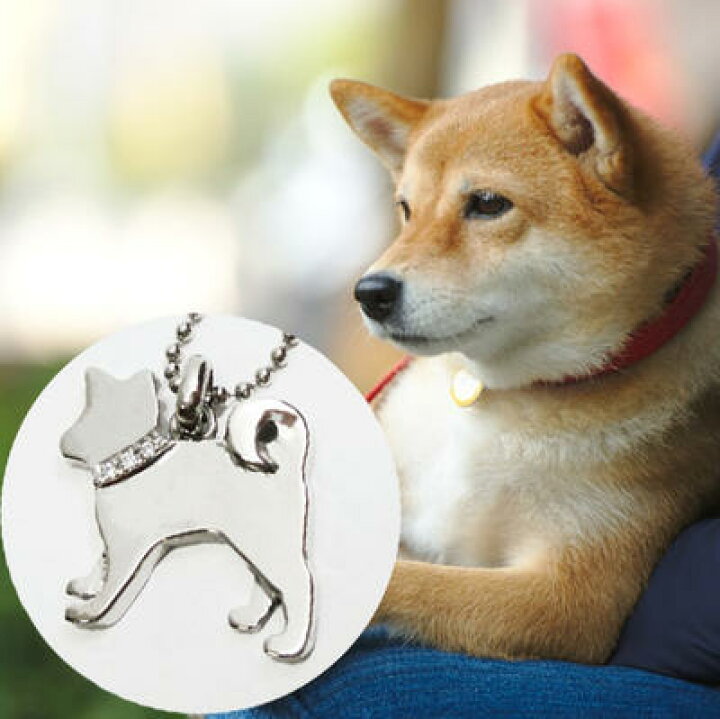 楽天市場】犬 柴犬 ネックレス スワロフスキー シルバー 可愛い いぬ 