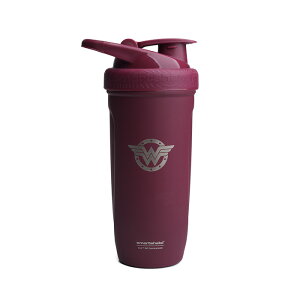 『スマートシェイク リフォース ワンダーウーマン 900ml ステンレススチール』<smartshake Reforce WonderWoman 30oz>【DCコミックス コラボ ステンレス ボトル プロテインシェイカー 軽量 マイボトル