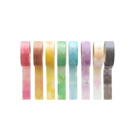 『彩り水彩 単品』 【マスキングテープ マステ クラフトテープ ちぎって はって 和紙 水彩 アート イラスト デザイン】