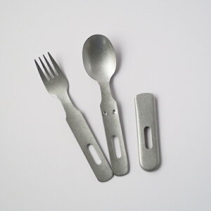 『ダメージキャンプセット2pc』【スプーン フォーク アウトドア キャンプ 日本製 高桑金属】