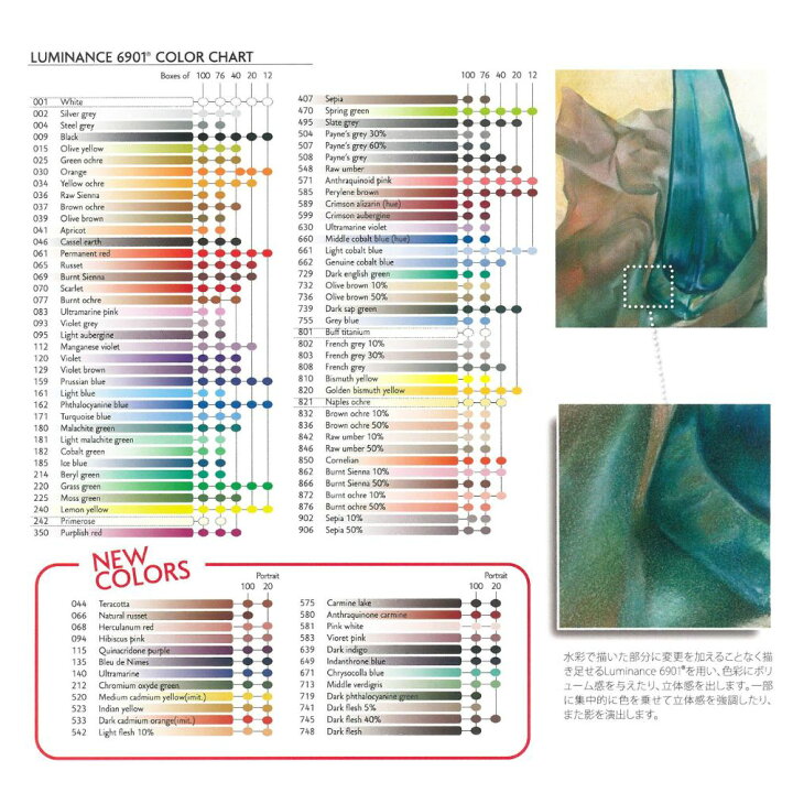 楽天市場】カランダッシュ 色鉛筆 ルミナンス6901 12色セット 紙箱入  
