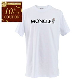 モンクレール MONCLER Tシャツ 8C000 22 8390T 001 ホワイト メンズ 残り1点のみ 父の日 ギフト プレゼント