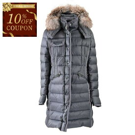 【10％OFFクーポン 枚数限定】モンクレール MONCLER ダウンコート HERMIFUR 906 グレー レディース ギフト プレゼント