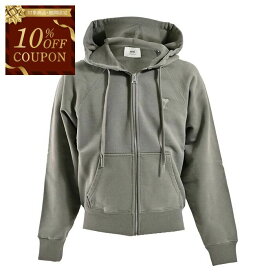 【10％OFFクーポン 枚数限定】 アミ AMI ジップアップパーカー HSW474.747 0953 グリーン メンズ 【ラスト1点 XSサイズ】