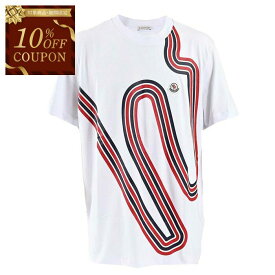 【10％OFFクーポン 枚数限定】 モンクレール MONCLER Tシャツ 8C01100　8390Y　 001 ホワイト メンズ 【ラスト1点 XSサイズ】
