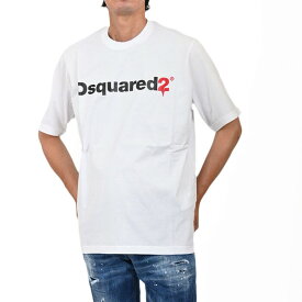 ディースクエアード 半袖 Tシャツ DSQUARED2 S74GD0565 S22427 100 ホワイト メンズ 残り1点のみ