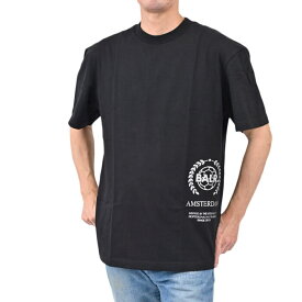 ボーラー Print Back Amsterdam 半袖 Tシャツ BALR. B1112.1017 Jet black ブラック 2021年春夏新作 【限定価格】 【off_overfifty】 残り1点のみ