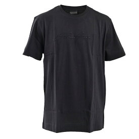 EMPORIO ARMANI エンポリオアルマーニ シグネチャーロゴ Tシャツ 3K1TL6 1JULZ0999 0999 ブラック 【限定価格】 残り1点のみ