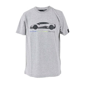 ランボルギーニ LAMBORGHINI クルーネック半袖Tシャツ 72XBH014 CJ513 817 グレー メンズ 【限定価格】
