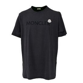 【5%OFFクーポン対象 期間限定】モンクレール MONCLER Tシャツ 8C000 22 8390T 999 ブラック メンズ 【好評につき再入荷】
