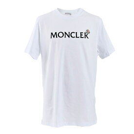 【5%OFFクーポン対象 期間限定】モンクレール MONCLER Tシャツ 8C000 22 8390T 001 ホワイト メンズ 残り1点のみ tenof