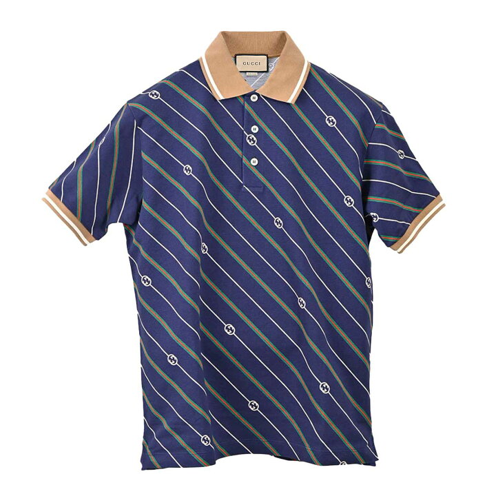 楽天市場】グッチ GUCCI ポロシャツ 717391 XJEWI4672 ネイビー 2023SS 