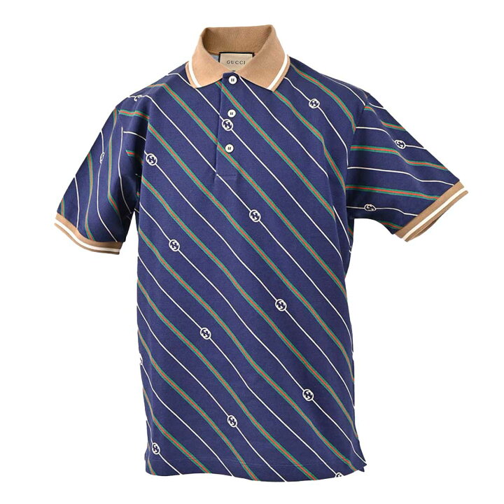 楽天市場】グッチ GUCCI ポロシャツ 717391 XJEWI4672 ネイビー 2023SS 