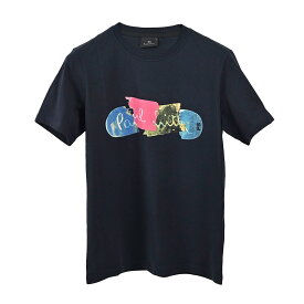 ポールスミス PAUL SMITH Tシャツ regular BROKEN BOARD M2R 011R KP3822 49 ネイビー メンズ 【限定価格】