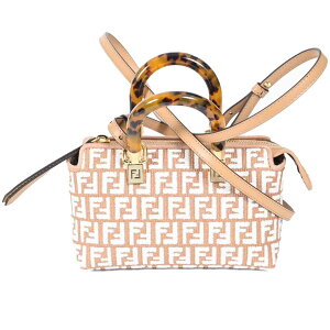 �t�F���f�B FENDI �n���h�o�b�O 8BS067 AQ0X F1MB1 �x�[�W�� ���f�B�[�X 2024�N�H�~�V�� 2024AW �M�t�g �v���[���g �t�o�b�O �V�������� ��̓�