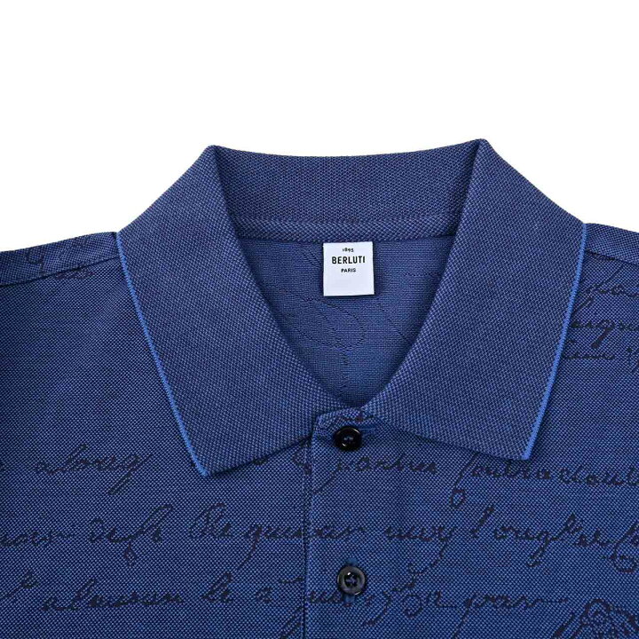 楽天市場】ベルルッティ BERLUTI ポロシャツ JPS59 JAFX BLEU DE SMALT 