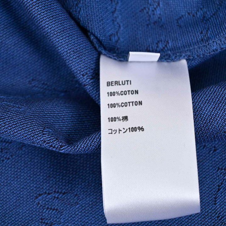 楽天市場】ベルルッティ BERLUTI ポロシャツ JPS59 JAFX BLEU DE SMALT 
