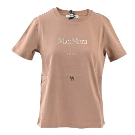 エス マックスマーラ S MAX MARA Tシャツ QUIETO 24199710116 003 ブラウン 2024SS 2024年 春夏新作 レディース