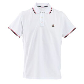 モンクレール MONCLER ポロシャツ 8A703 00 84556 001 ホワイト 2024年春夏新作 2024SS メンズ ゴルフ ギフト プレゼント