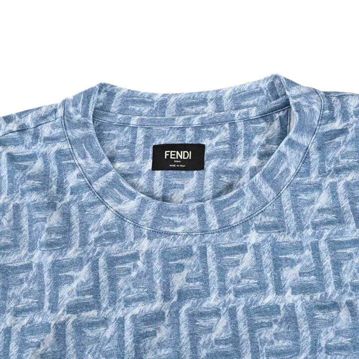 楽天市場】フェンディ FENDI Tシャツ AR79 FY0936 F0GCT ブルー メンズ  