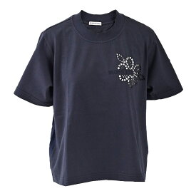 モンクレール MONCLER Tシャツ 8C 00028 829HP 778 ネイビー 2023SS レディース 【ラスト1点 XSサイズ】 ギフト プレゼント